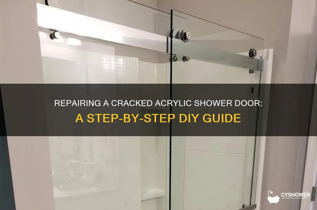 how to fix a broken acrylic shower enclosure door