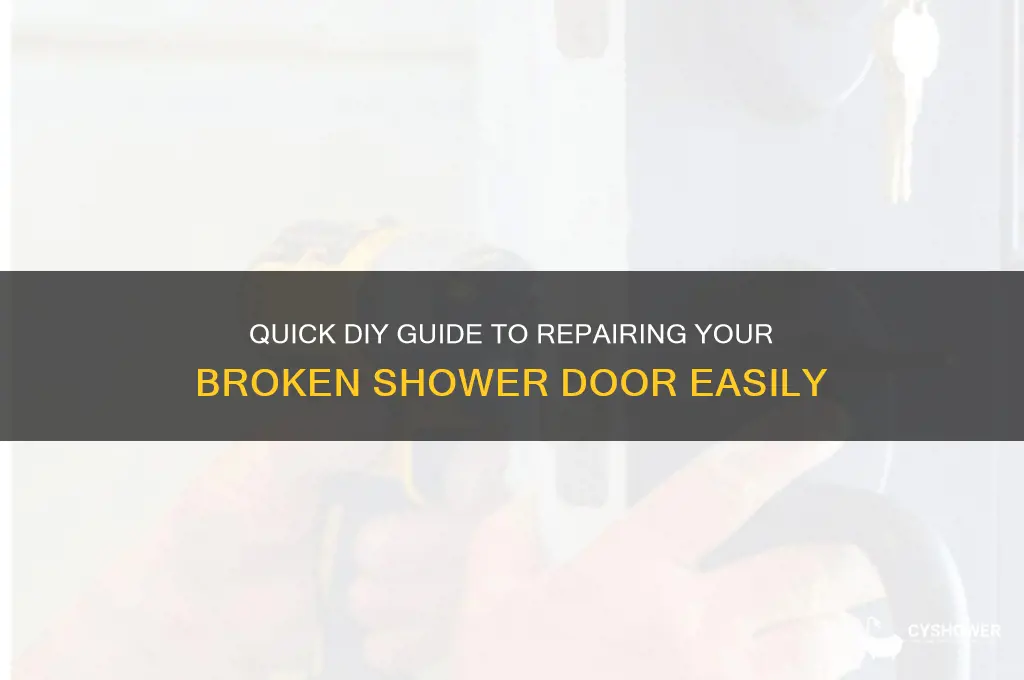how to fix a broken shower door