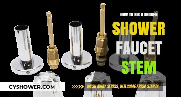Quick DIY Guide: Repairing a Broken Shower Faucet Stem Easily