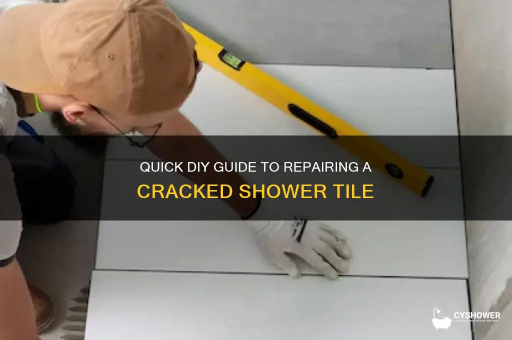how to fix a broken shower tile