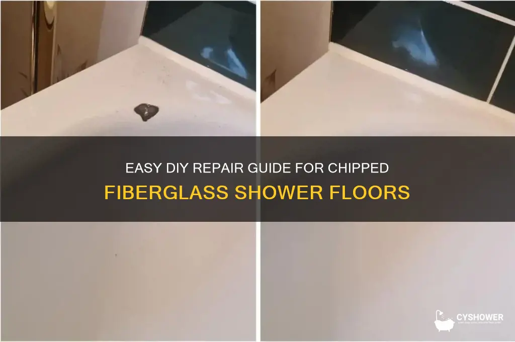 how to fix a chip in your fiberglass shower floor