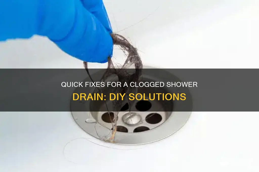 how to fix a clogged shower drain
