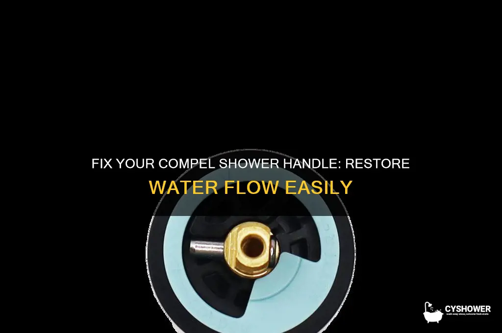 how to fix a compel shower handle water flow