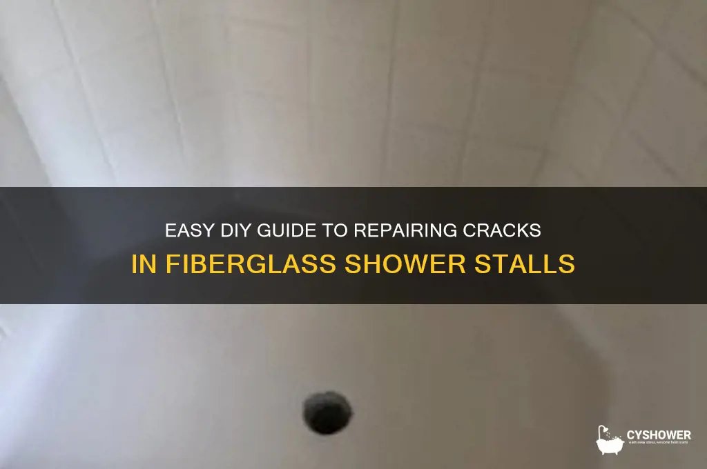 how to fix a crack in a fiberglass shower stall