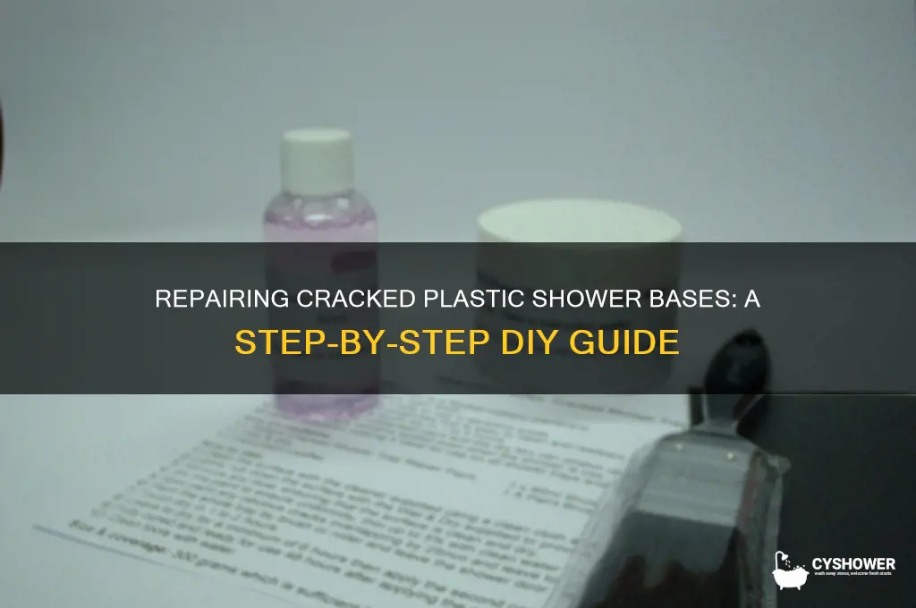 how to fix a crack in a plastic shower base
