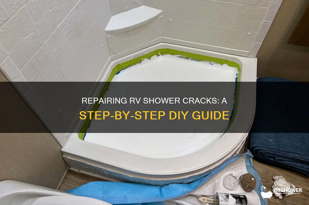 how to fix a crack in a rv shower