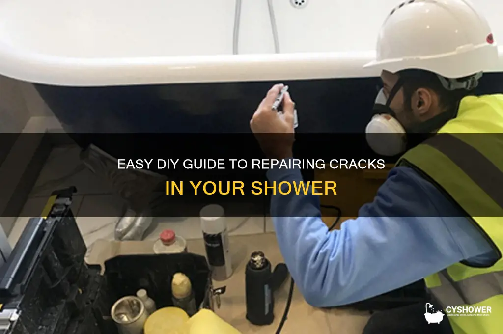 how to fix a crack in a shower