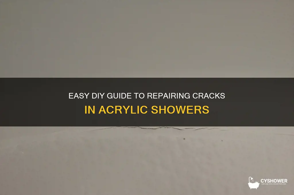 how to fix a crack in an acrylic shower