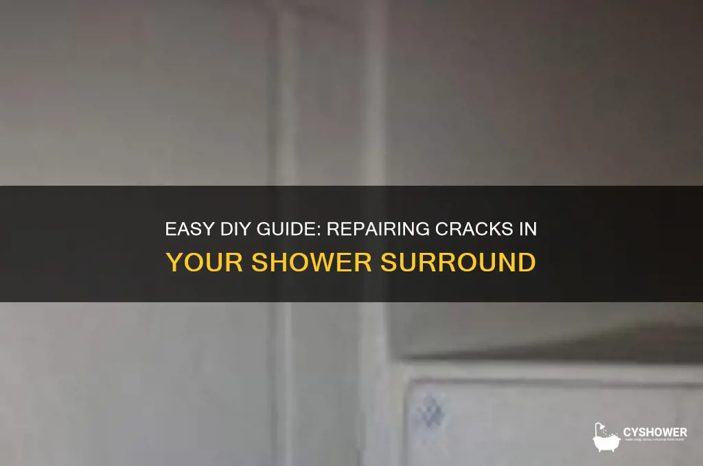 how to fix a crack in shower surround
