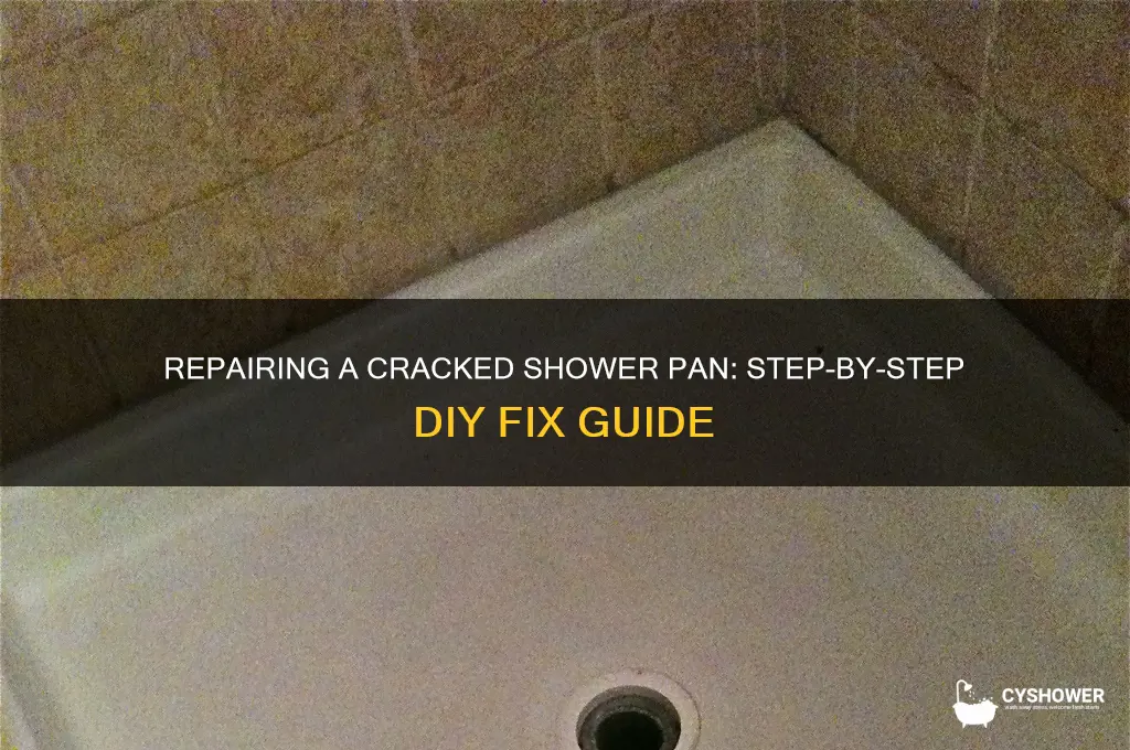 how to fix a cracked shower pan