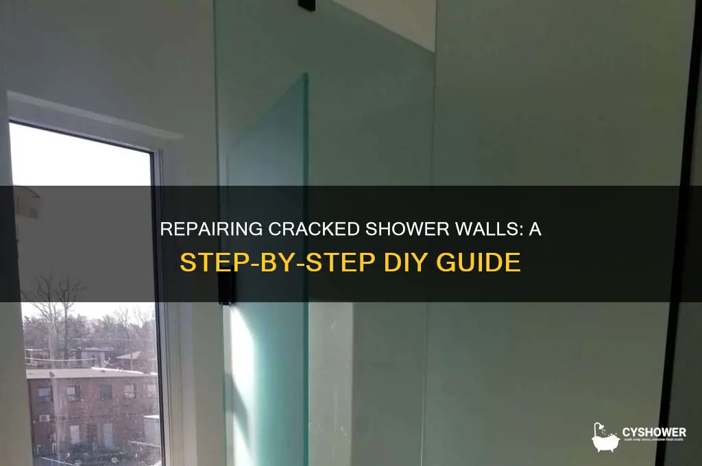 how to fix a cracked shower wall