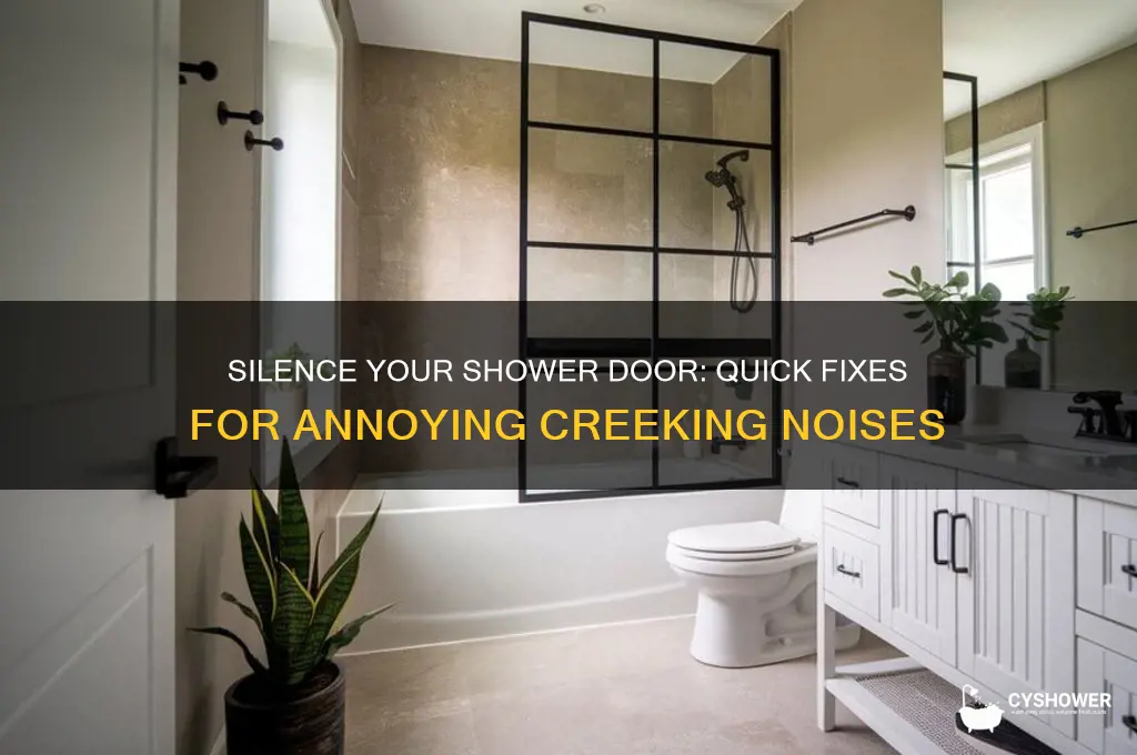how to fix a creeky shower door