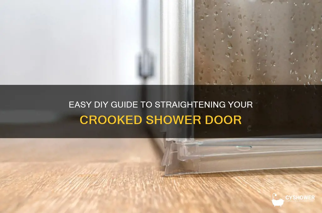 how to fix a crooked shower door