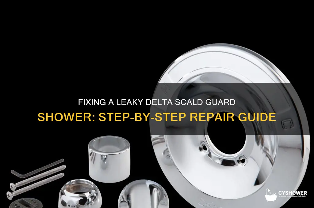 how to fix a delta scald guard shower leaky