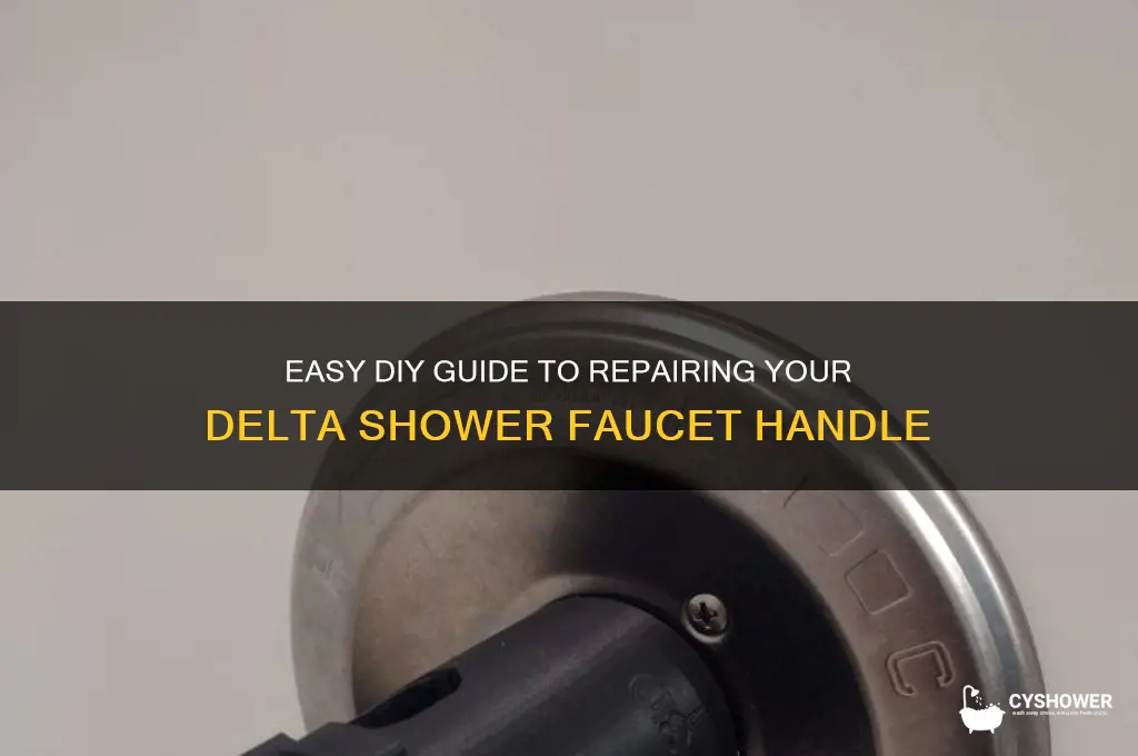 how to fix a delta shower faucet handle