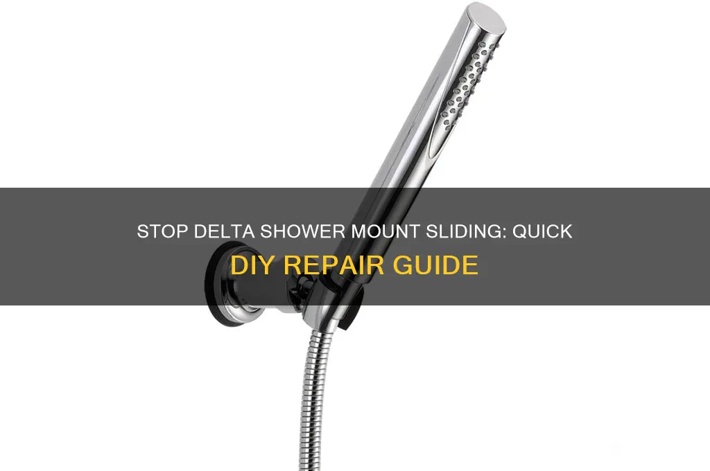 how to fix a delta shower mount from sliding