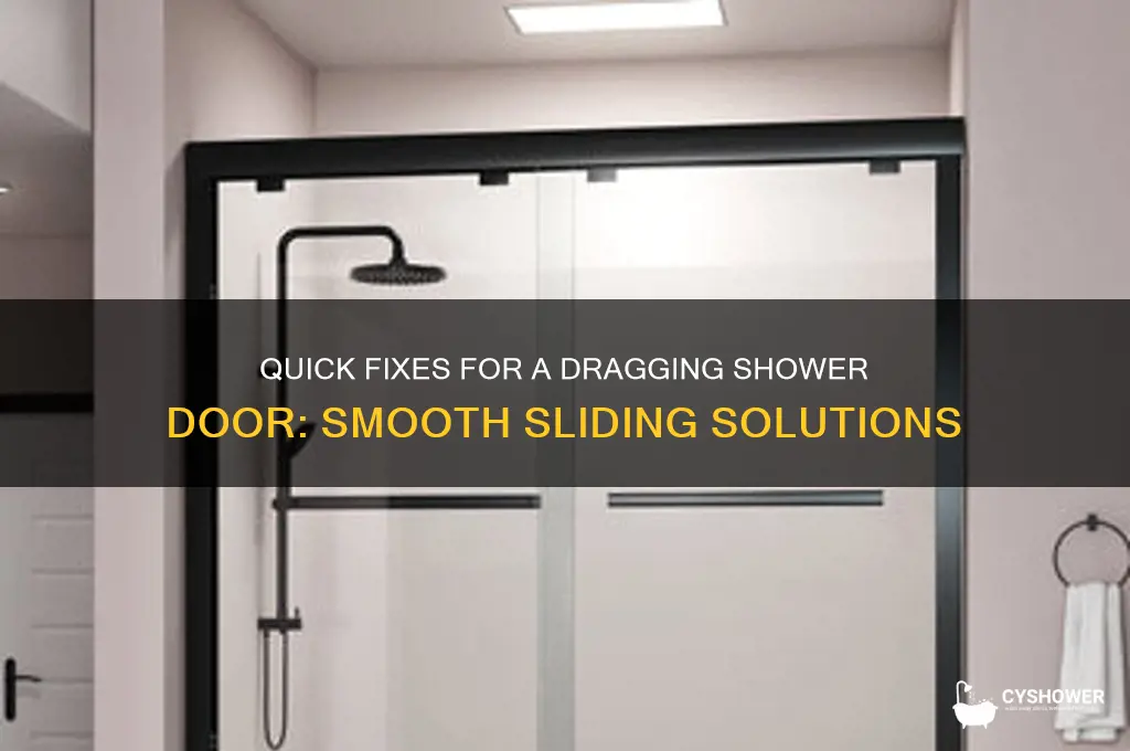 how to fix a dragging shower door
