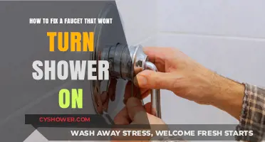 Quick Fixes for a Stuck Faucet: Shower Won't Turn On