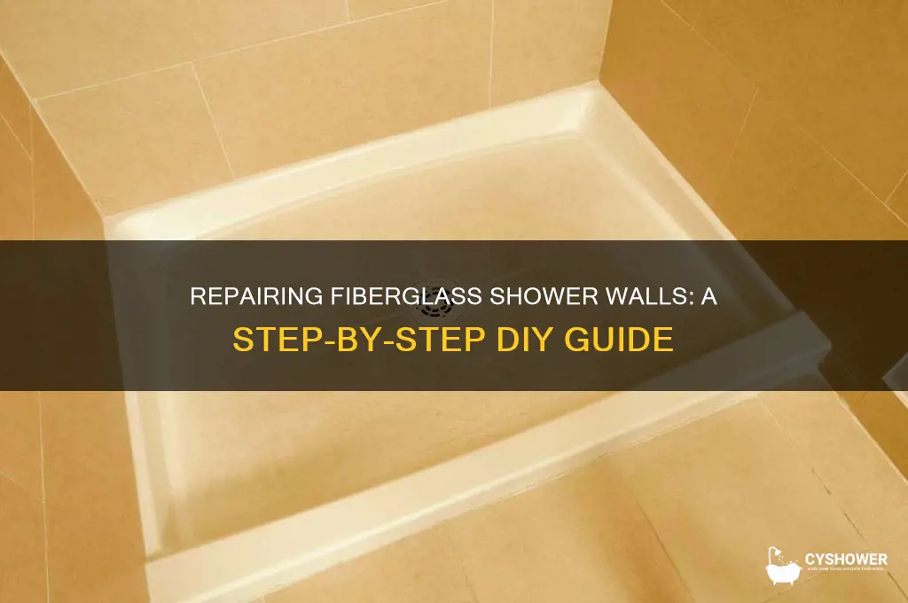 how to fix a fiberglass shower wall