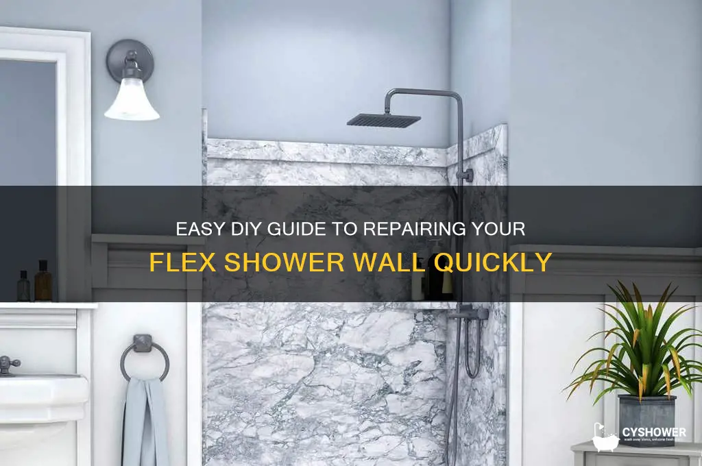 how to fix a flex shower wall