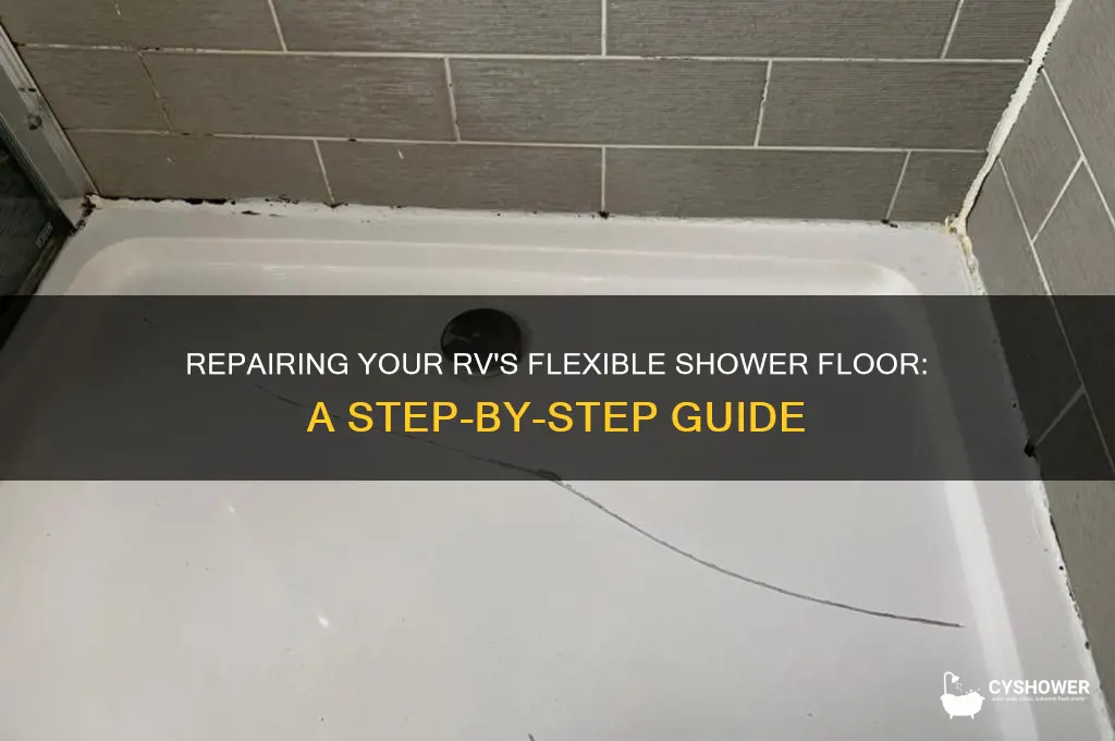 how to fix a flexible rv shower floor
