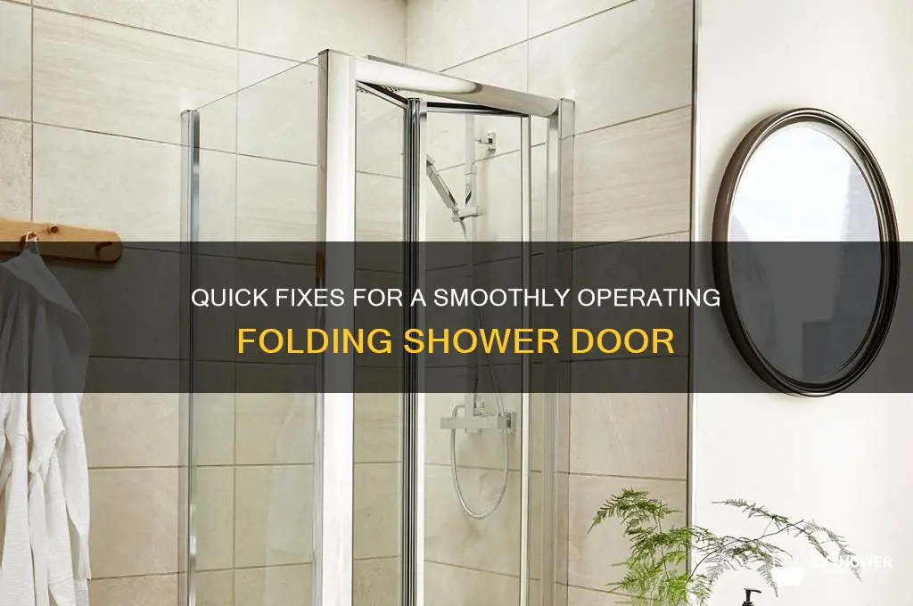 how to fix a folding shower door