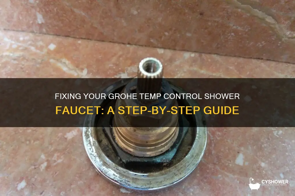 how to fix a grohe temp control shower faucet