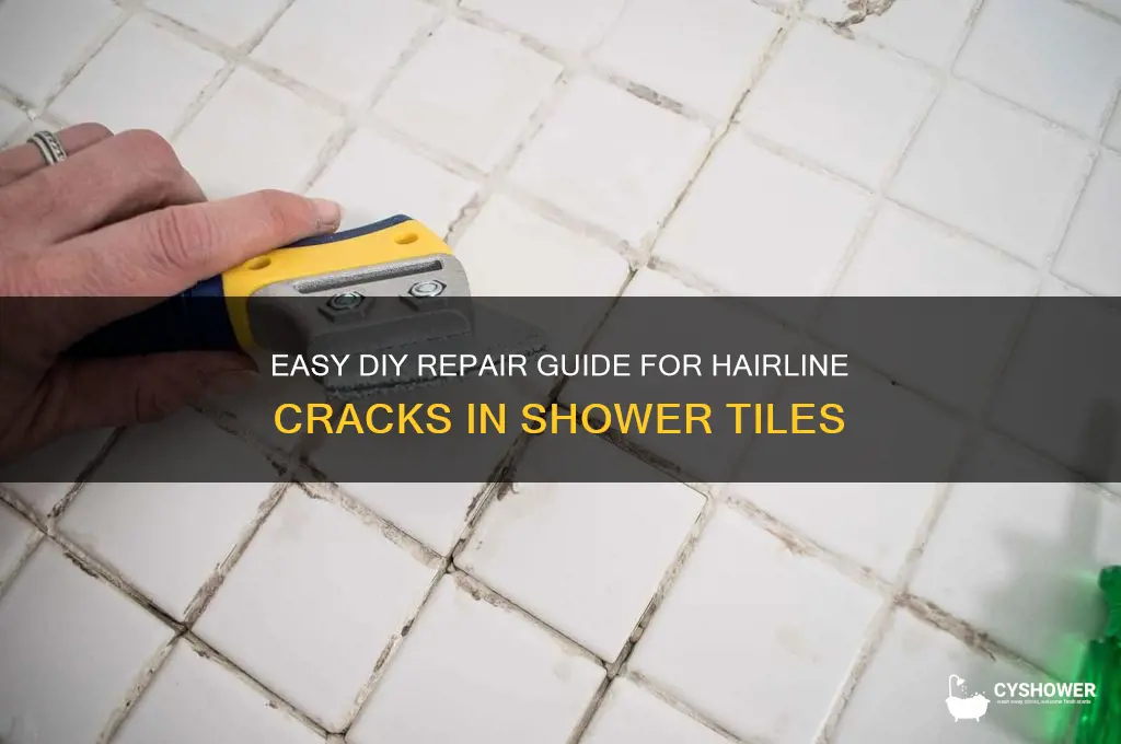 how to fix a hairline crack in shower tile