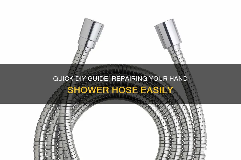 how to fix a hand shower hose