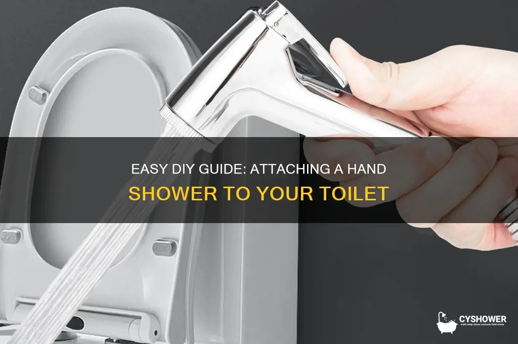 how to fix a hand shower to a toilet
