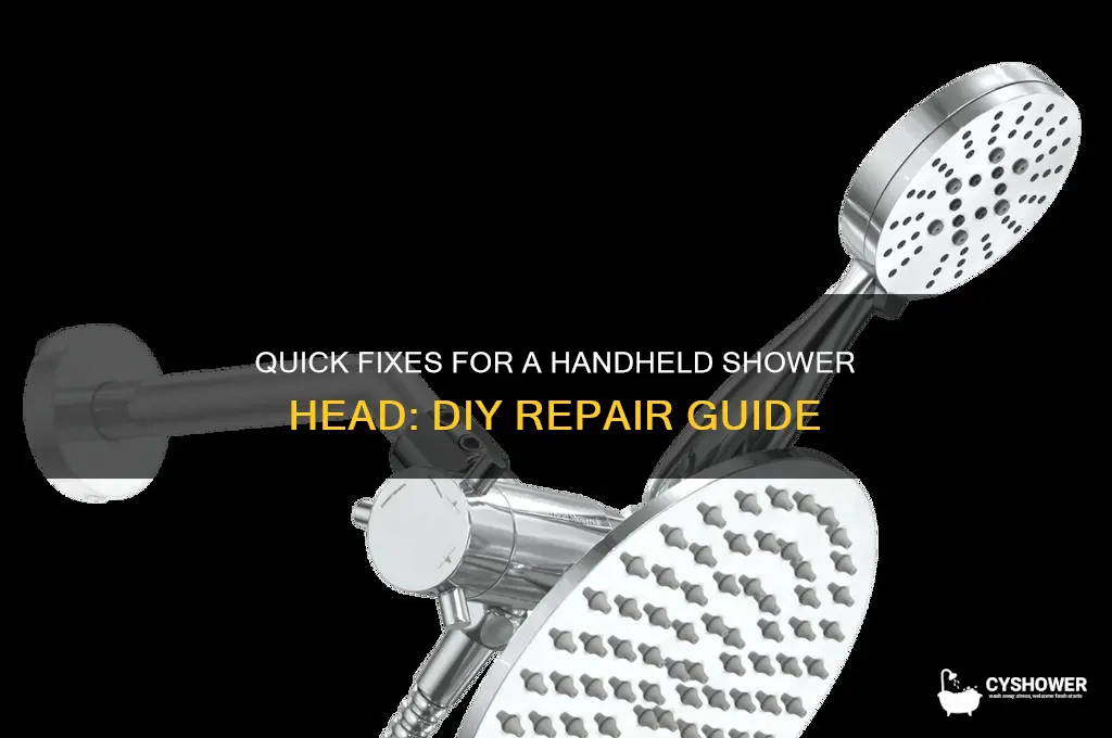 how to fix a handheld shower head
