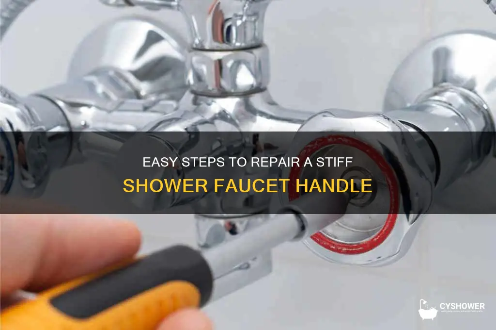 how to fix a hard to turn shower faucet