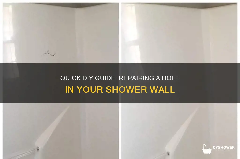 how to fix a hole in a shower wall
