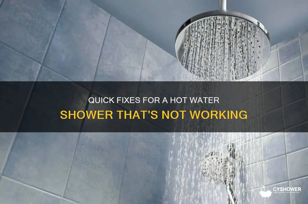 how to fix a hot water shower