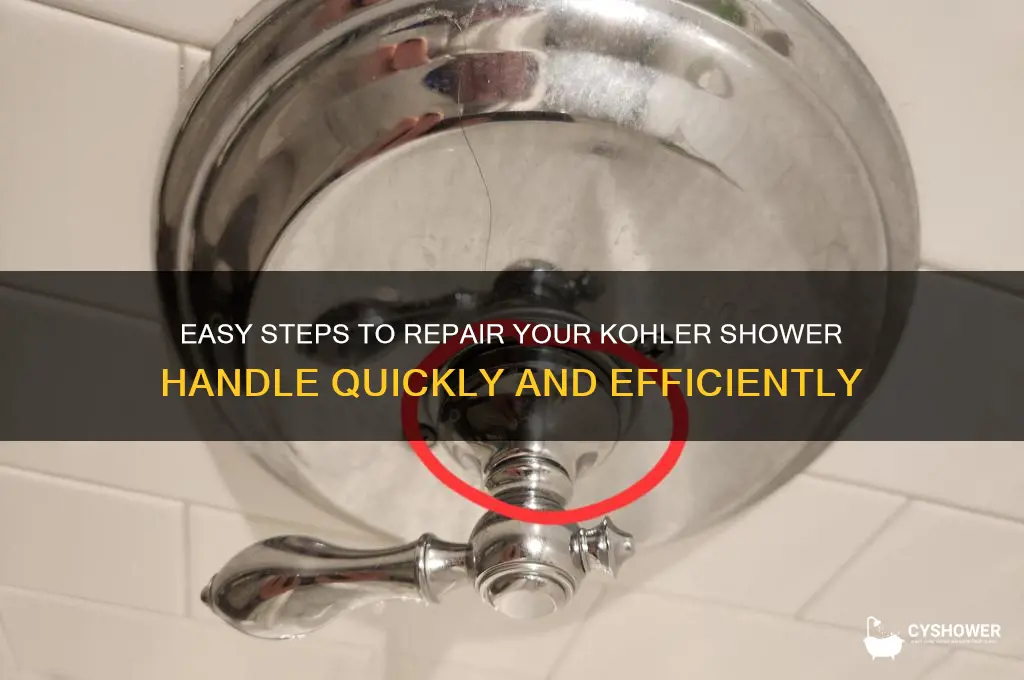 how to fix a kohler shower handle