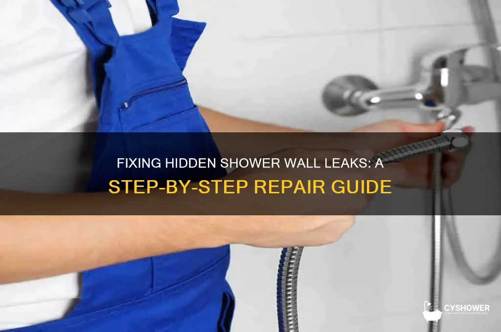 how to fix a leak behibd a shower wall