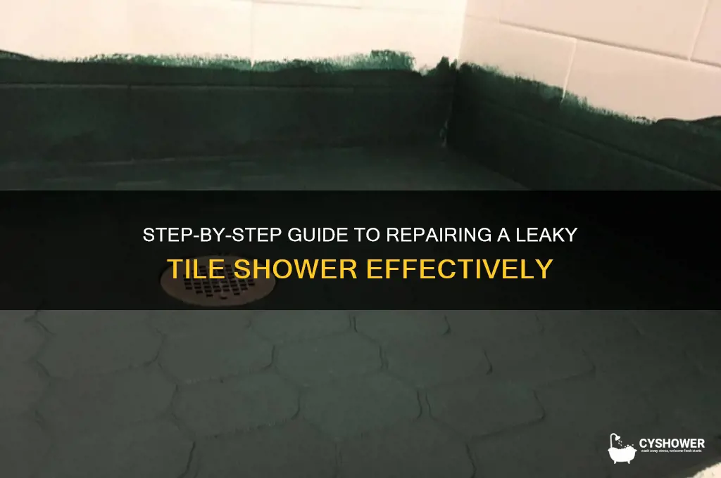 how to fix a leak in a tile shower