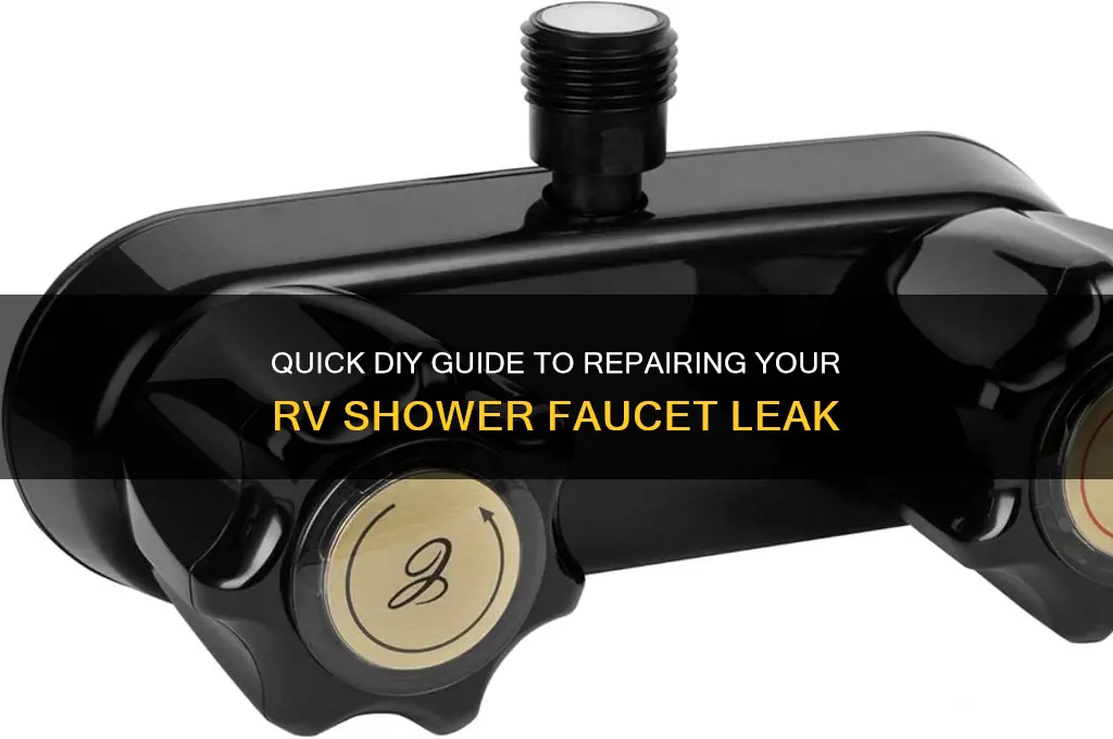 how to fix a leaking rv shower faucet