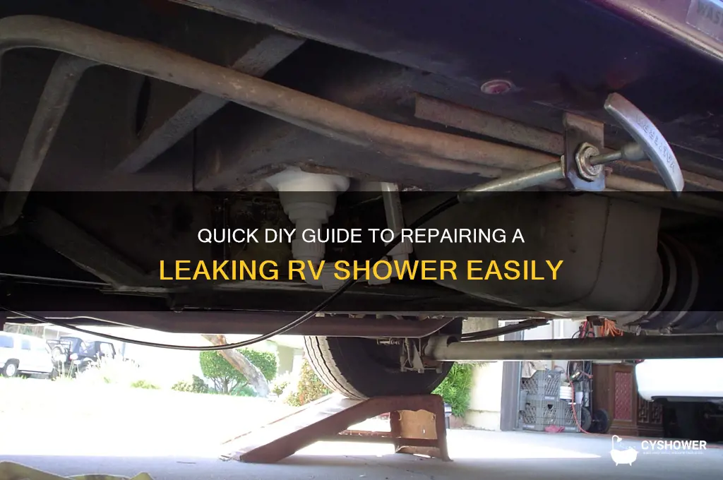 how to fix a leaking rv shower