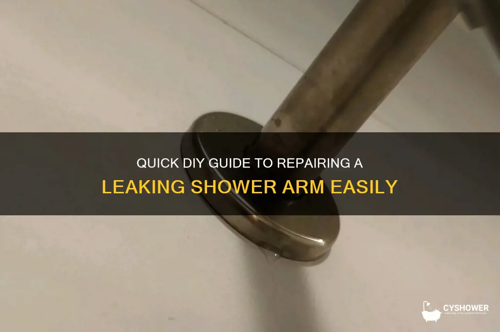 how to fix a leaking shower arm