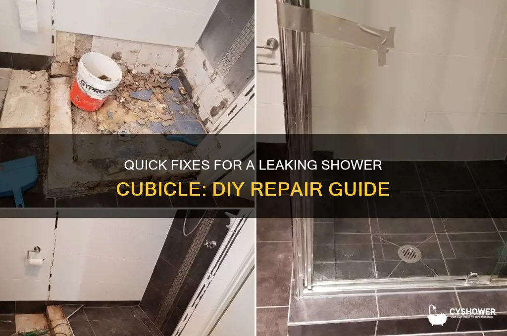 how to fix a leaking shower cubicle