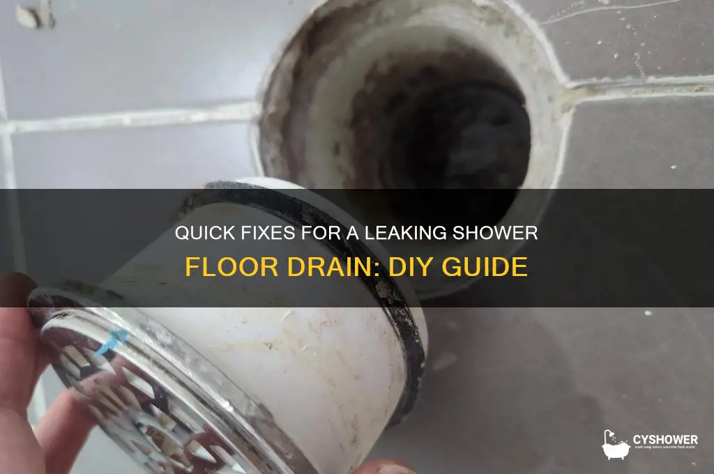 how to fix a leaking shower floor drain