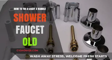 Repairing an Old Leaky 3-Handle Shower Faucet: Step-by-Step Guide