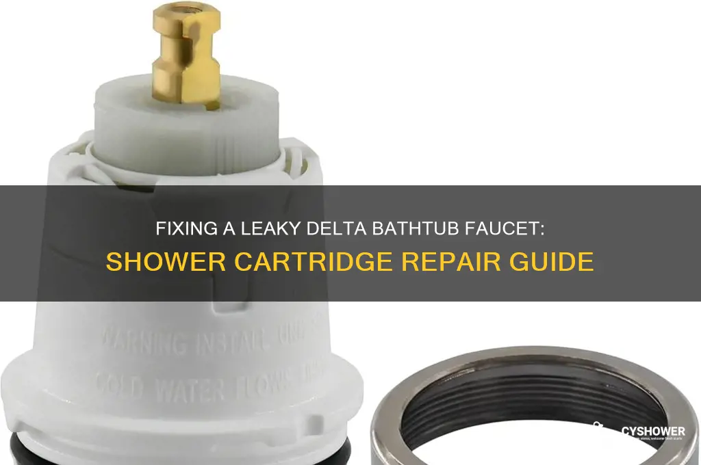 how to fix a leaky bathtub faucet delta shower cartridge