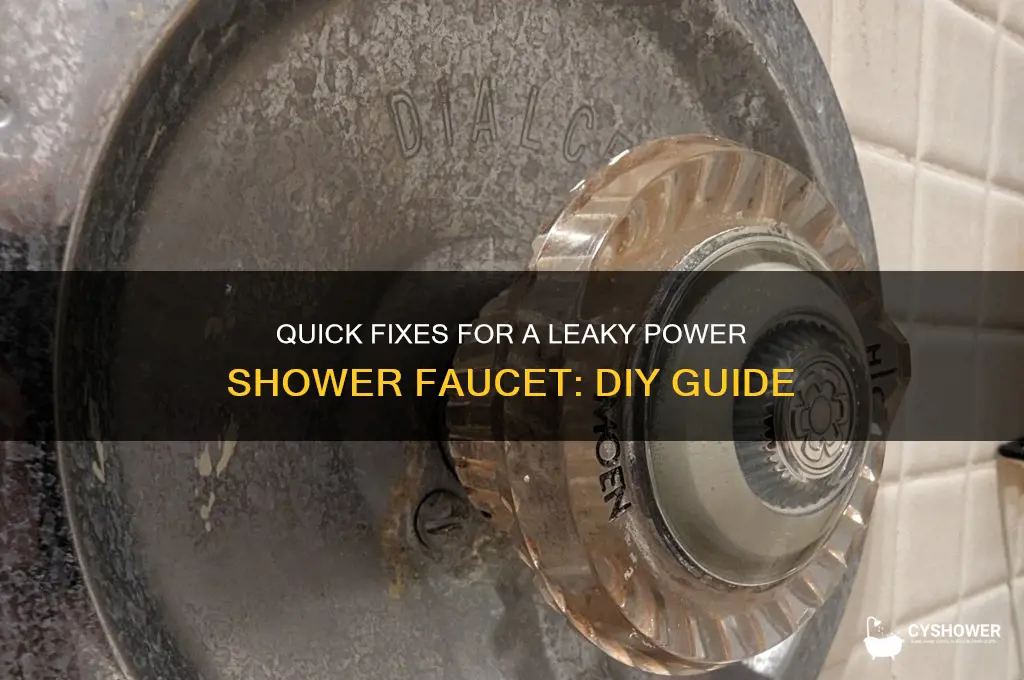 how to fix a leaky power shower faucet