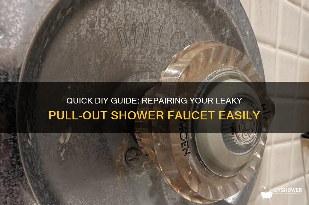 how to fix a leaky pull out shower faucet