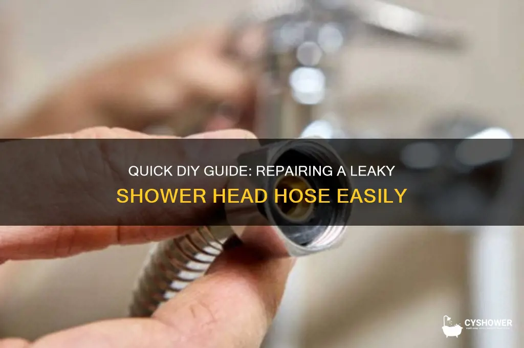 how to fix a leaky shower head hose