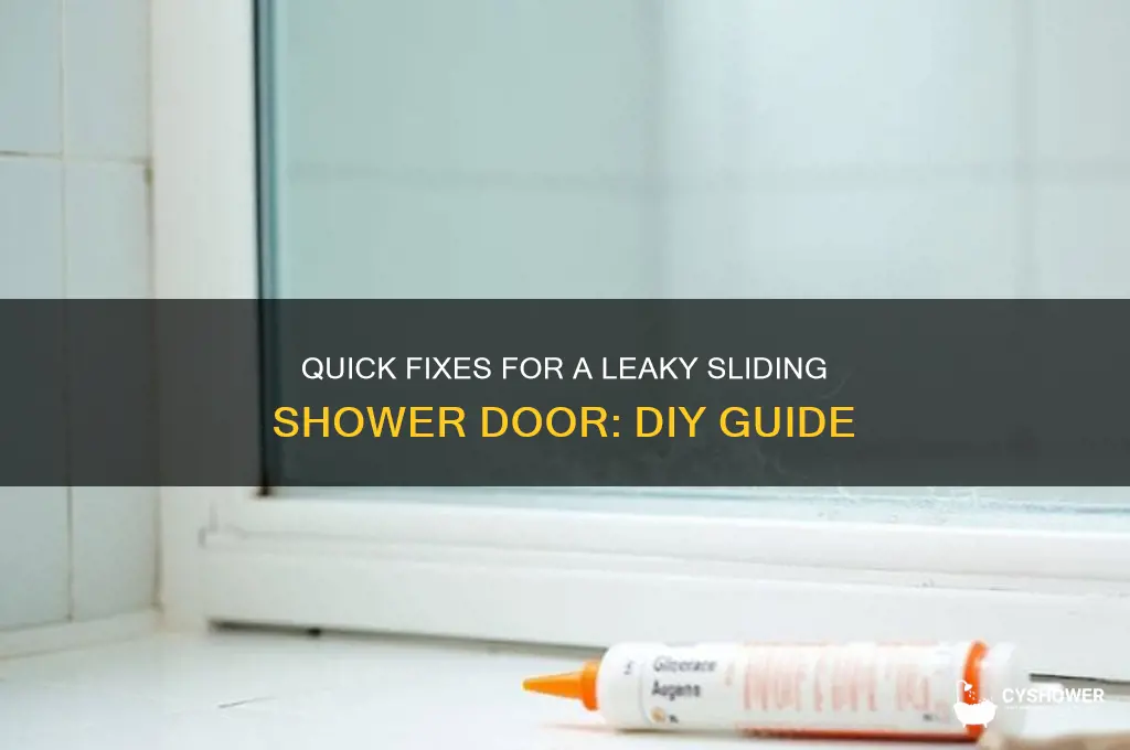 how to fix a leaky sliding shower door