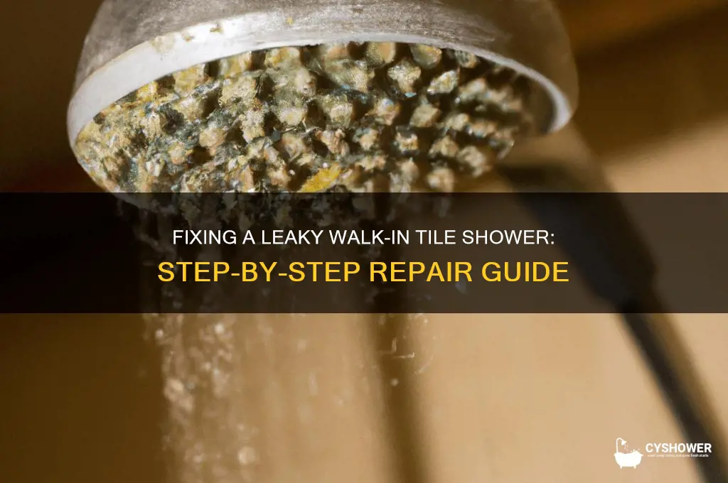 how to fix a leaky walk in tile shower