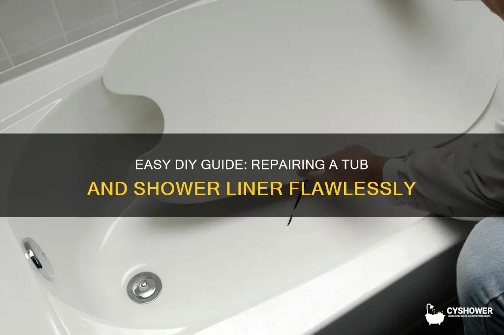 how to fix a liner in a tub and shower